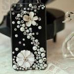 Finished Case-pearls Andflower Iphone 4 Case..