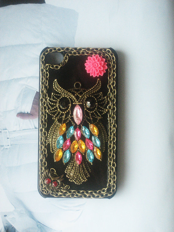 Finished Case--owl Hard Fitted Case For Iphone 4 & Iphone 4s---o03