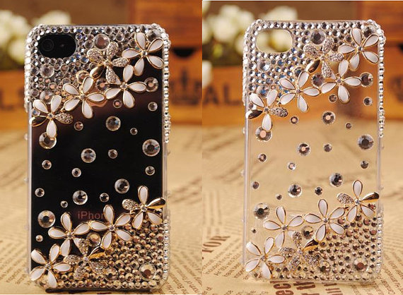 Cute Floower Cover Cell Phone Casefor Iphone 4 Or Iphone 4s